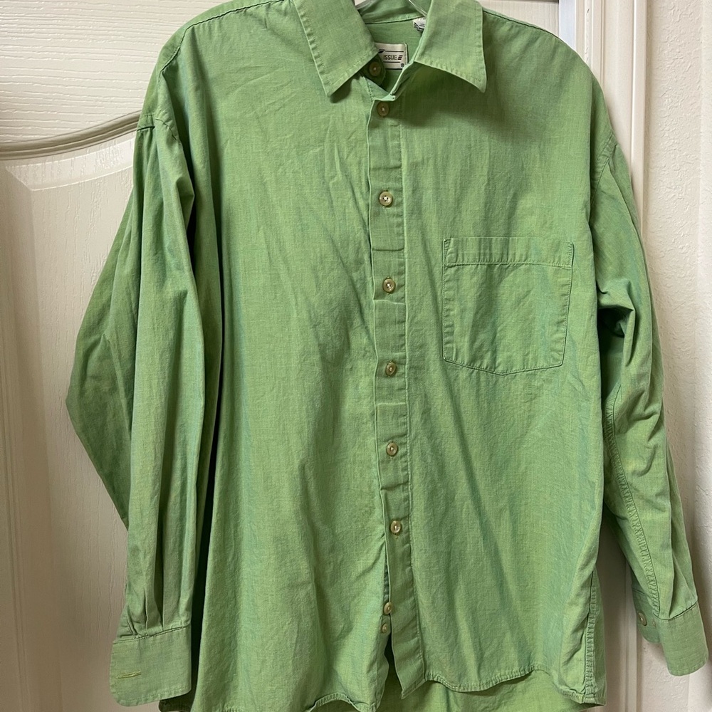 Green Button-Down Shirt